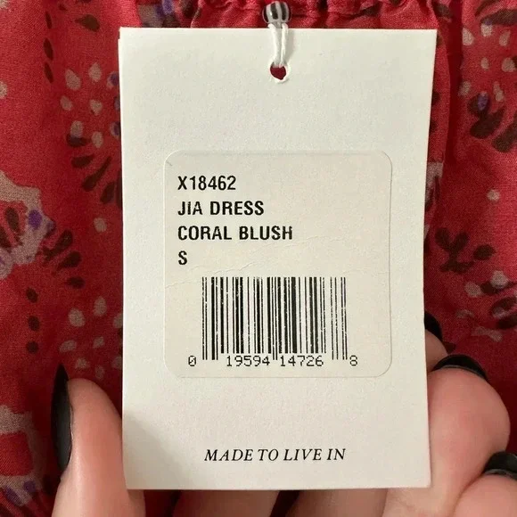 Xirena Jia Floral Silk Blend Mini Dress Coral Blush - Picture 7 of 13